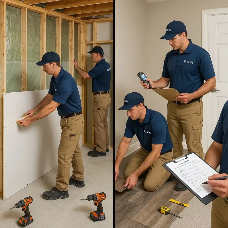 Repairs and Reconstruction process in Little Chute, WI